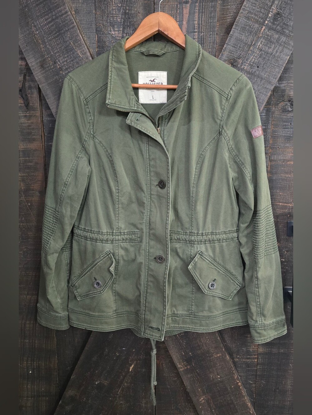 Y2K Hollister Olive Green Utility Jacket - Women's Sz Large